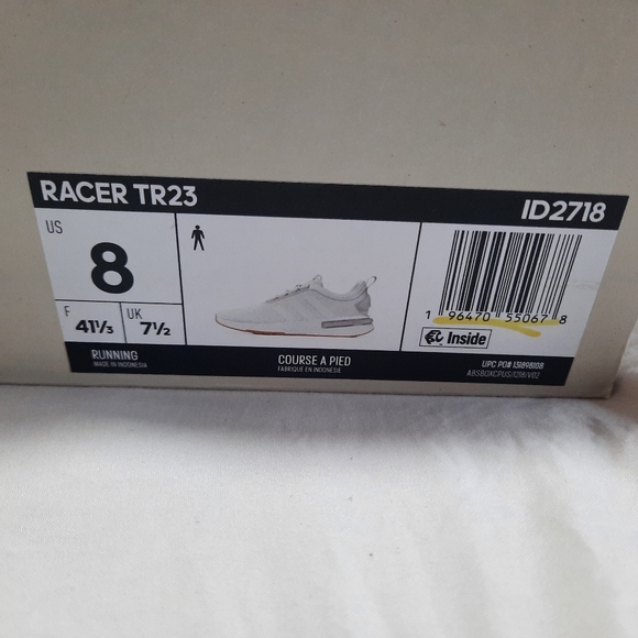 NWT Adidas Racer TR23 New in Box! White Size 8 - Picture 4 of 4